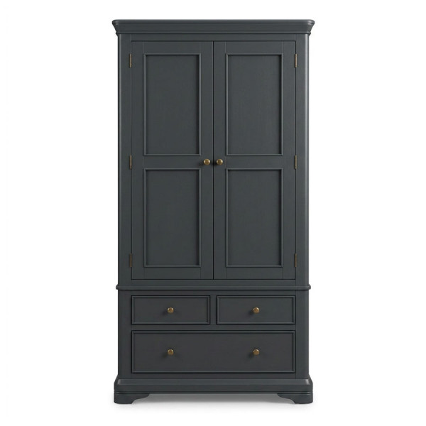 Cora Double Wardrobe Dark Grey